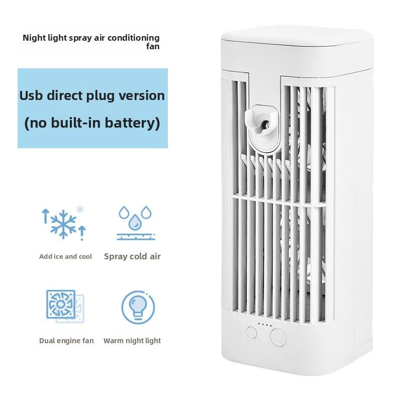 Desktop Air Conditioner Fan With Water Spray Cooling For Home Office Use