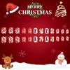 Christmas Short Square False Acrylic Nails with Elk Snowflake Designs and Winter Artificial Nail Art for Women and Girls
