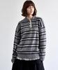 MITTE Wool Stripe Collor Knit_Gray Stripe