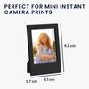 kwmobile 4x Photo Frame for Instax Photo Stand for Instax Film and Instant Camera - 9.2x6.1x0.7cm Black/Light Gray/Green/Yellow