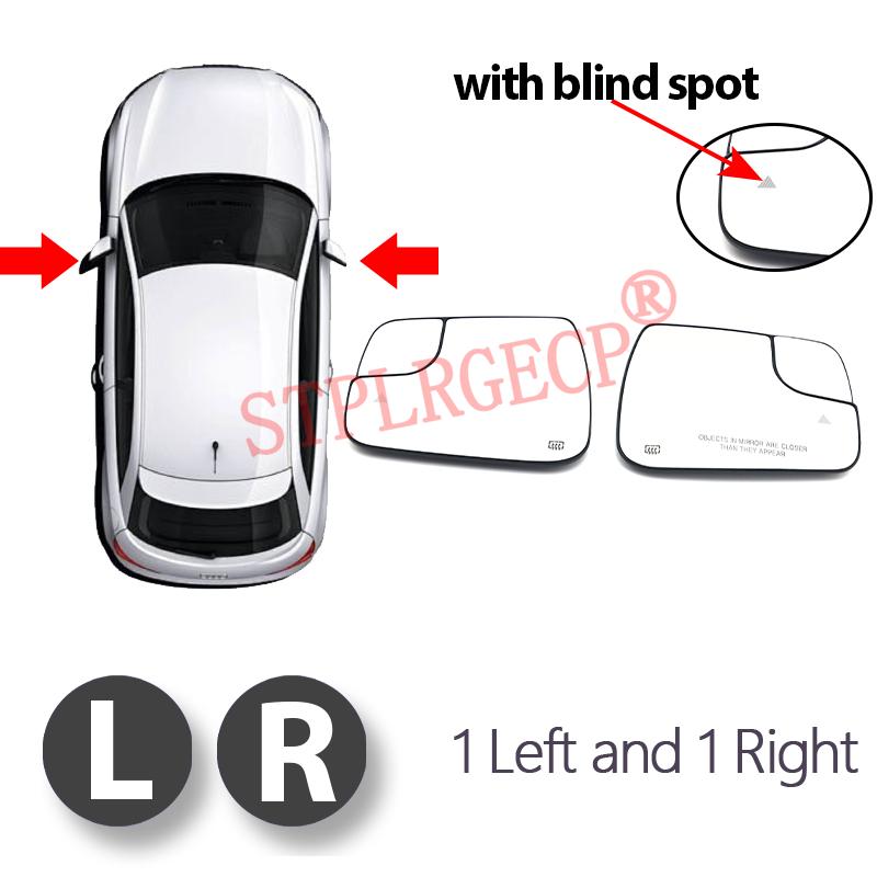 For Dodge RAM 1500 DT 2019-2024 Auto Car Left or Right Heated Clear Rear View Side Mirror Glass Lens Blind Spot Accessorie LH RH
