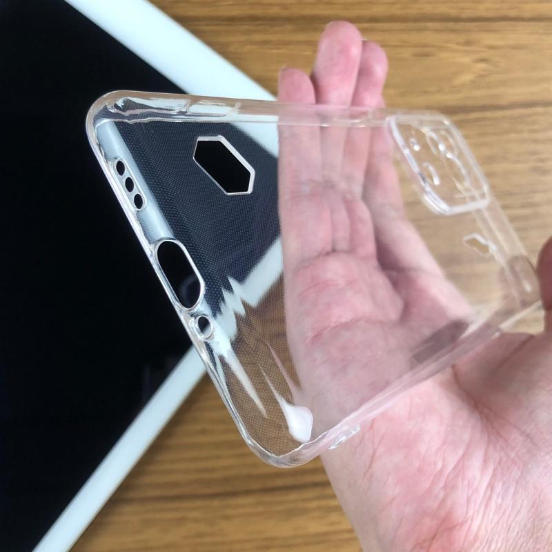 Für Xiaomi Black Shark 5 Pro RS 5G Slim Kristallklar Transparent Weiche TPU Rückseite Schutzhülle Skin Kameraschutzabdeckung
