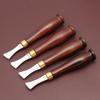 Wooden Handle DIY Shallow Slot Linear Edge Tool Leather Craft Creasing Tools Leather Edge Creaser
