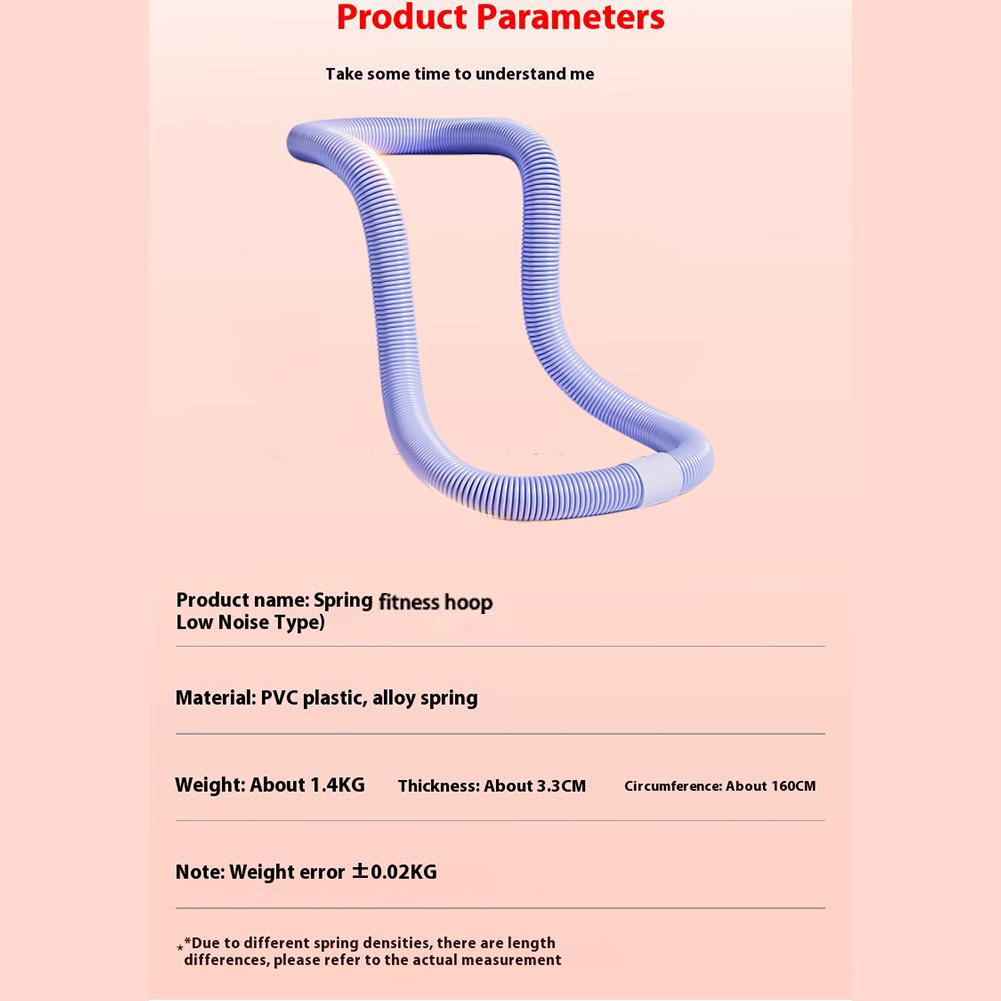 Weighted Fitness Hoop Foldable Waist Toning Hoops Belly Exercise Hoop Quiet Design Training Circle For Home Gym Cardio Exercise