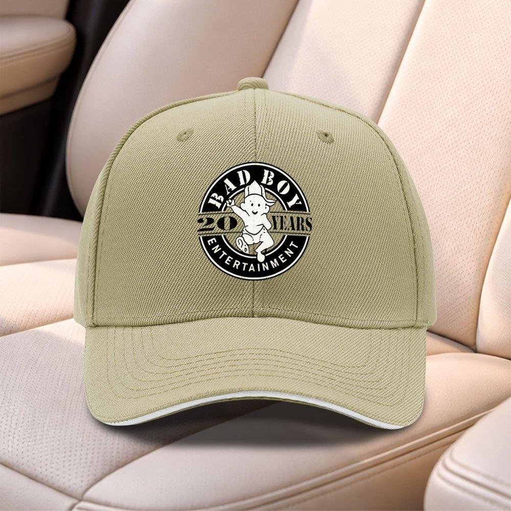 Bad Boy Record Sandwich Baseball Cap Adjustable Duck Tongue Hat For Men Women Travel Sports Fishing Daily Wear