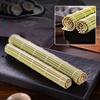 Sushi Roll Bamboo Green White Skin Sushi Mat Curtain Handmade Bamboo Curtain Non-stick Tools Japanese Kitchen Utensils