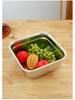 304 Stainless Steel Deep Perforated Colander Basin - Square Drip Basket for Straining & Washing Vegetables/Oil/Braised Dishes
