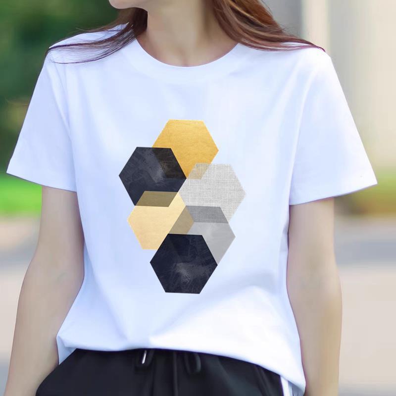 Trendy Summer Women's Short Sleeve T-Shirt - American Korean Style