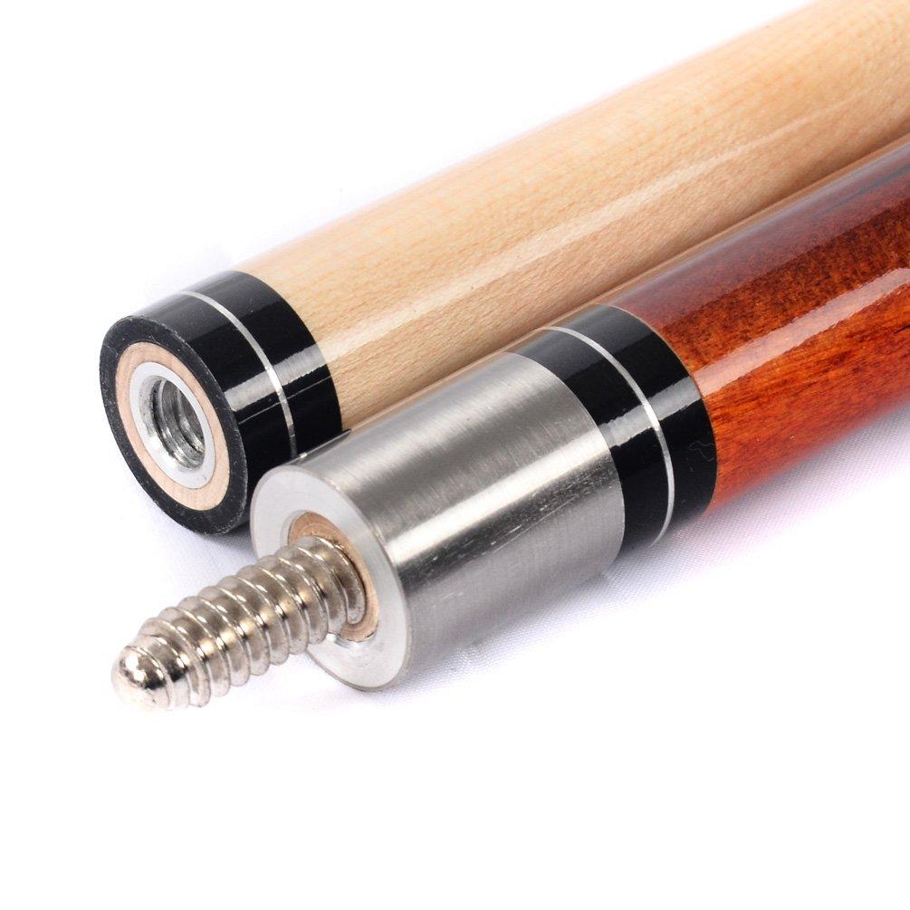 CUESOUL 19oz Jointed Maple Pool Cue Stick Case CSBK006 13mm 58-inch 1/2 +