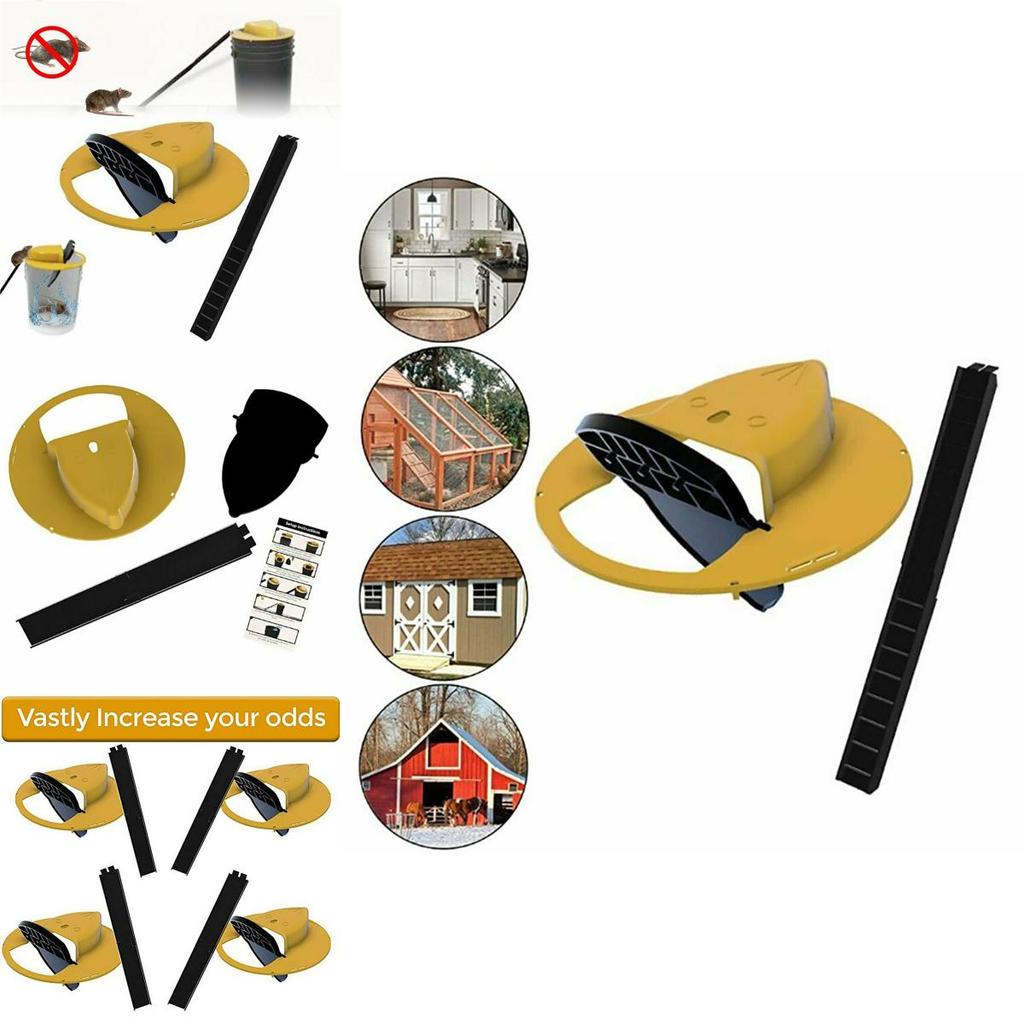 Durable And Effective Mouse Trap With Auto Reset Rat Door For Easy Rodent Control