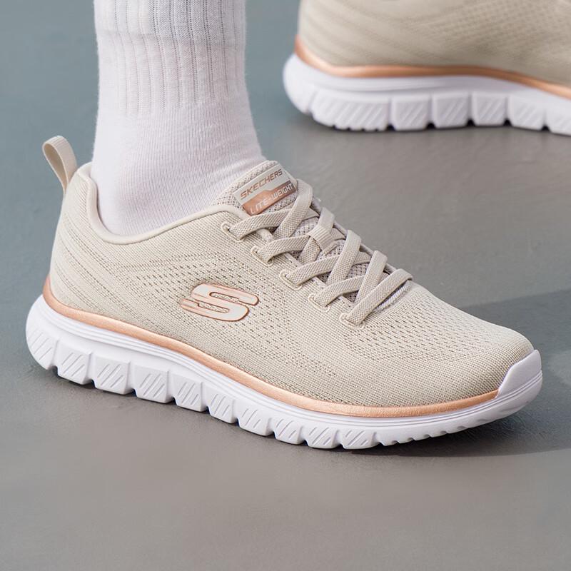 Skechers Women s 898024-NAT All-Season Lifestyle Running Shoes EU 36