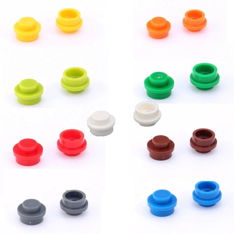 300 PEZZI Particelle di Assemblaggio MOC 4073 6141 Piastra Rotonda 1x1 Punto Blocchi da Costruzione DIY 1*1 Figure Mattoncini Lampada Giocattolo Educativo per Bambini