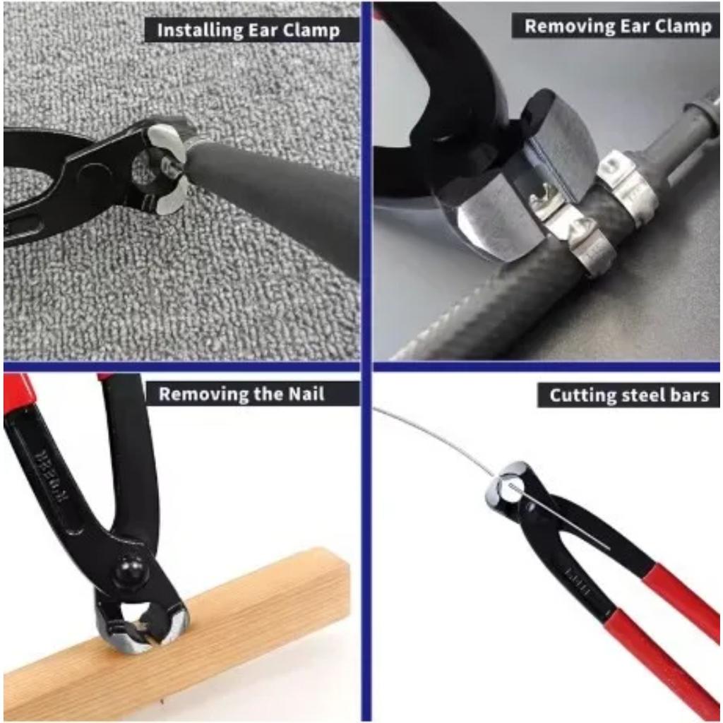 Kleště na svorky s jedním uchem 8 palců/200 mm Kleště z uhlíkové oceli Stahovák na hřebíky pro ruční opravy automobilů