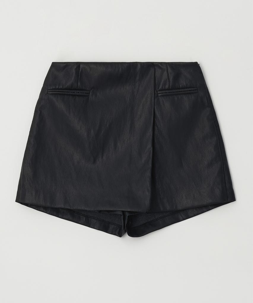 Rlrn Leather Mini Skirt Pants