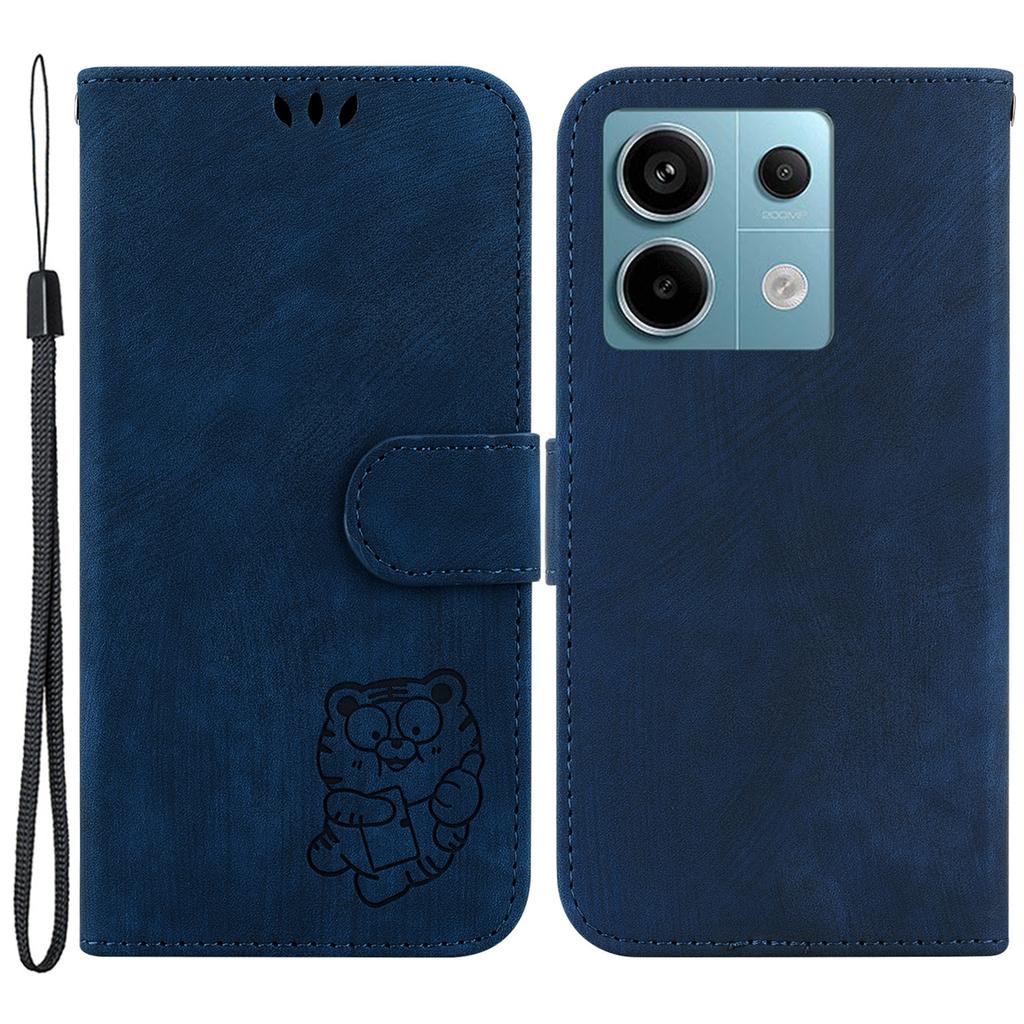 For Xiaomi Redmi Note 13 Pro 5G/Poco X6 5G PU Leather Flip Cover Wallet Stand Tiger Pattern Phone Case