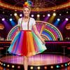 Clown Kostüm Set Feder Stirnband Regenbogen Tutu Rock Handschuhe Socken Hosenträger Fliege Zirkus Outfit Halloween Kostüm