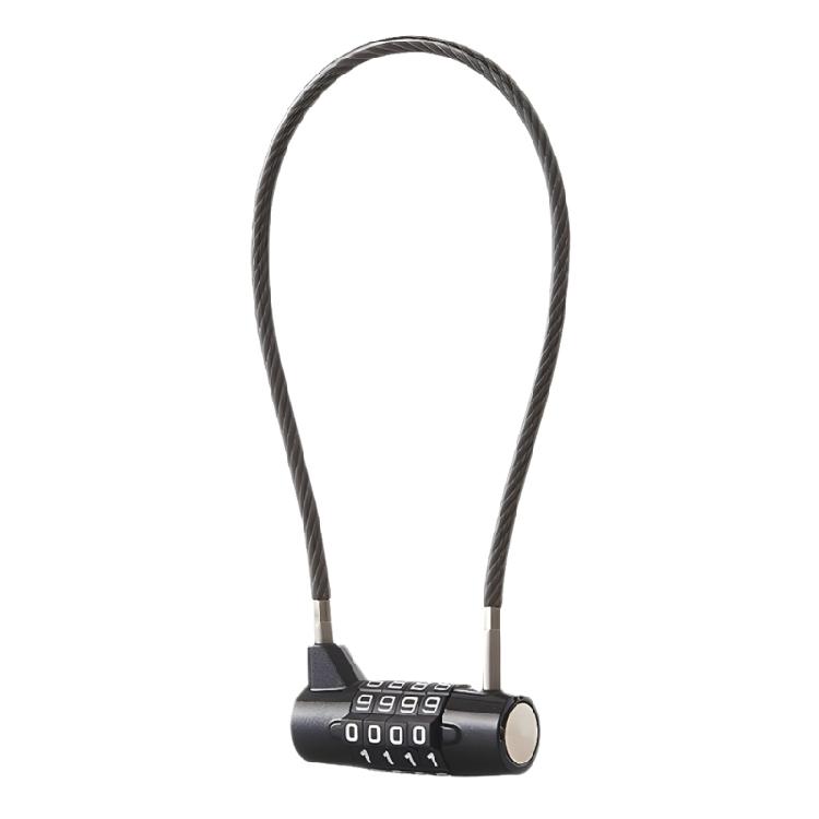 Multipurpose Flexible Cable Combination Lock for Security in Home Travel and Business Applications