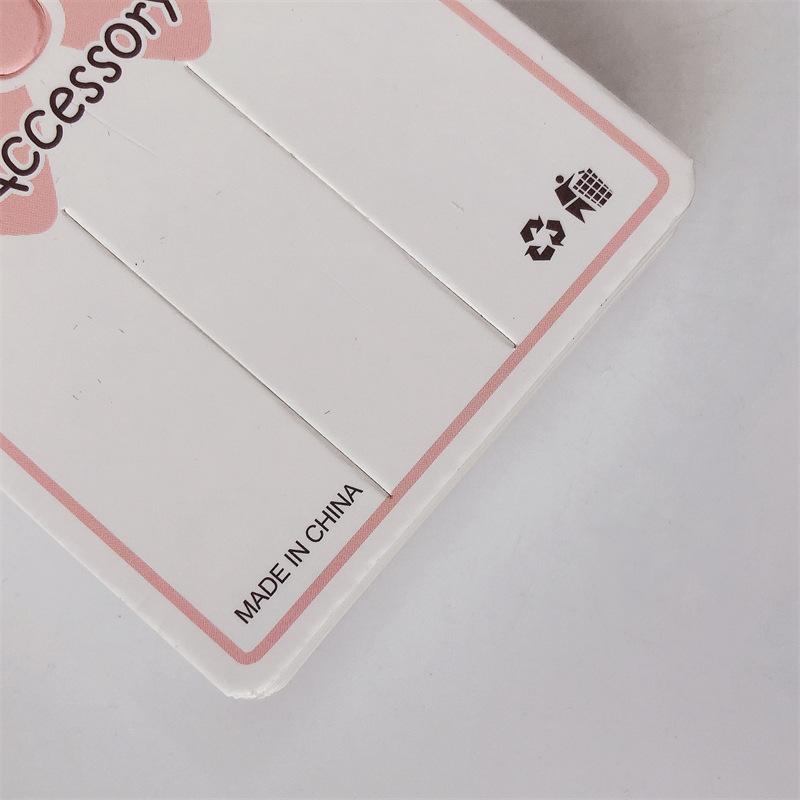 50/100/150PCS 6 * 7Cm Cardboard~ Bow Small Card Adult Children Hairpin Hair Accessories Tag Packaging Accessories