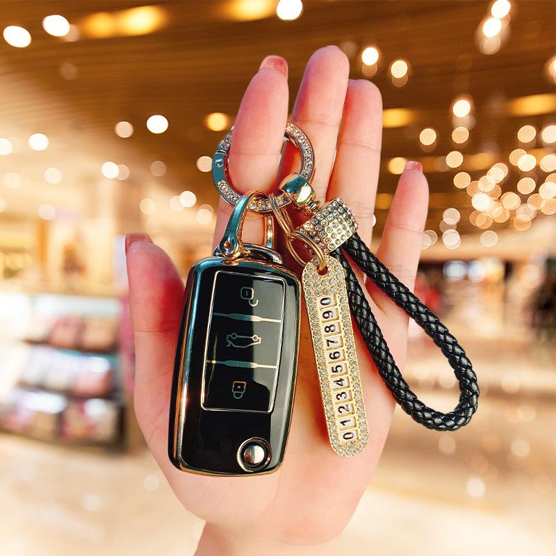 Použiteľný kryt kľúča Volkswagen Langyi Suiteng Bora škrupina Santana polo Lingdu pracka Golf Tiguan taška