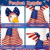 Decorative Goose Outfit with Bow and Wing Accents for Outdoor Garden Statues Holiday Themed Dress Up Accessory for Porch Lawn Display