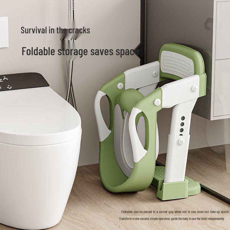 Folding Children's Toilet Seat with Step Ladder - for Boys & Girls Ages 1-7