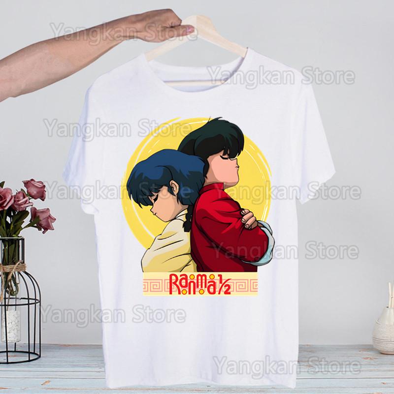 Ranma 12 Shampoo Rumiko Takahashi T-shirts Summer  Unisex Wo Unisex Hip Hop Funny Print Tshirt Streetwear Short Sleeve Tee Top Shirt