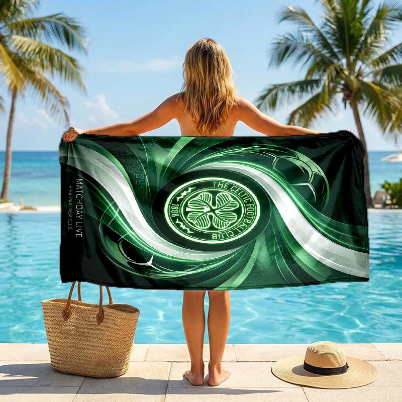Asciugamano da Spiaggia Celtic FC Asciugatura Rapida Microfibra Assorbente Portatile da Viaggio Asciugamano da Nuoto