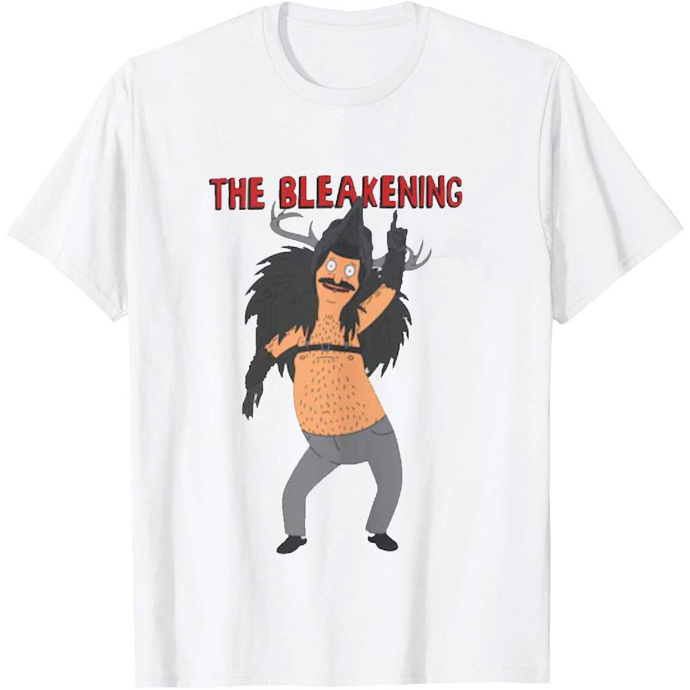 Funny The Bleakening Bobs Burgers Bob Belcher Christmas Graphic T Shirts Woman Man Vintage Cartoon Cotton Tshirt Ropa Hombre S