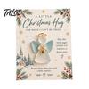 Thoughtful Little Gifts for Christmas Hug Pocket Card, Mini Festive Greeting Card Adorable Characters Decor with Envelope, Holiday Gift Tag