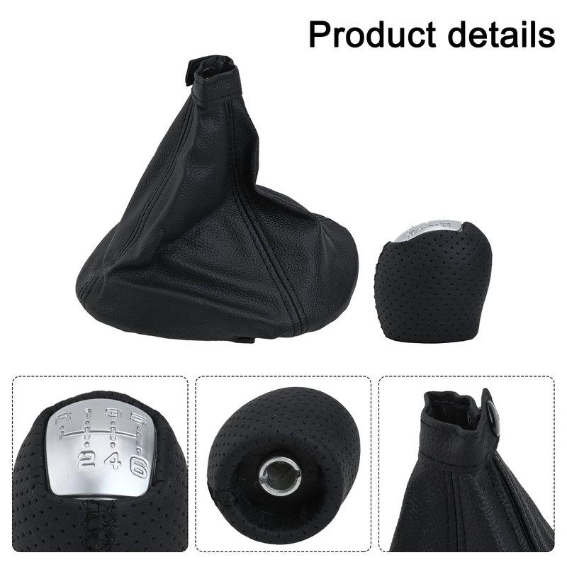 Sleek Black Leather Gear Shift Knob Gaiter Boot Compatible with For IVECO For DAILY V VI Models 2008 2017 Modern Design
