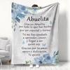 Cadeau pour Abuelita Abuelo Mama Papa Couvertures fines pour Anniversaire Anniversaire Fête des Pères Fête des Mères Festival cadeau utilisation quatre saisons