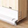 1pc 1m/39.37in Door Seal Draft Stops With Brush Reduce Noise Door Sweep Breeze Blocker Insect Proof Dust Proof Sound Proof Seal