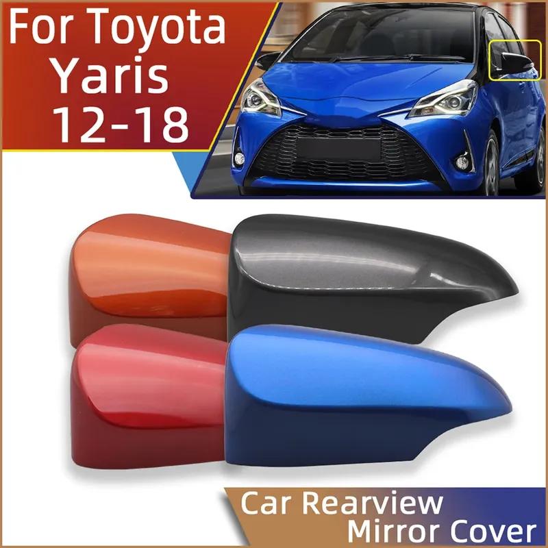 

Корпус автомобильного зеркала заднего вида, чехол для Toyota Yaris 2012 2013 2014 2015 2016 2017 2018, крышка наружного зеркала с крылом Unpainted LH
