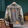 Trendy Men's Motorcycle Denim Jacket 2025 - Stylish Early Autumn High-End Design
