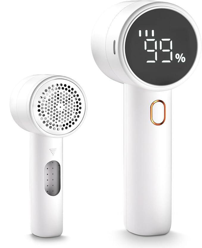 

2024 Цифровой дисплей Ткань Shaver - Трехступенчатый Удаитель ворса белый