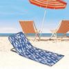 Foldable Design Beach Lounger Headrest Reclining Function Folding Lounge Chair With Handle Portable Beach Bed Garden Use