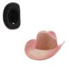 Western Cowboy Sequin Wide-Brim Jazz Hat for Men & Women - Perfect for Cycling, Photography, and Gifts