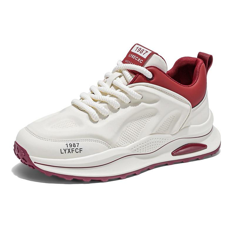 Student casual sports shoes versatile low-top men's shoes spring men's thick soles increase new models