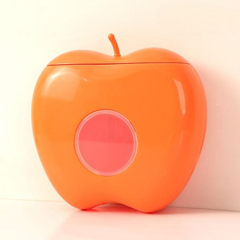 Wall Mounted Plastic Bag Dispenser Organizer No Drill Storage Box for Kitchen Pantry Food Wrap Container Holder