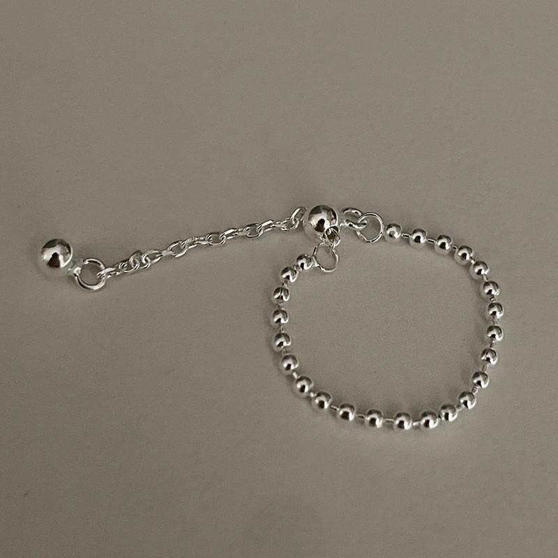 

Stylish 925 Sterling Silver Ins Inspired Adjustable Ring With Modern Aesthetic Women For