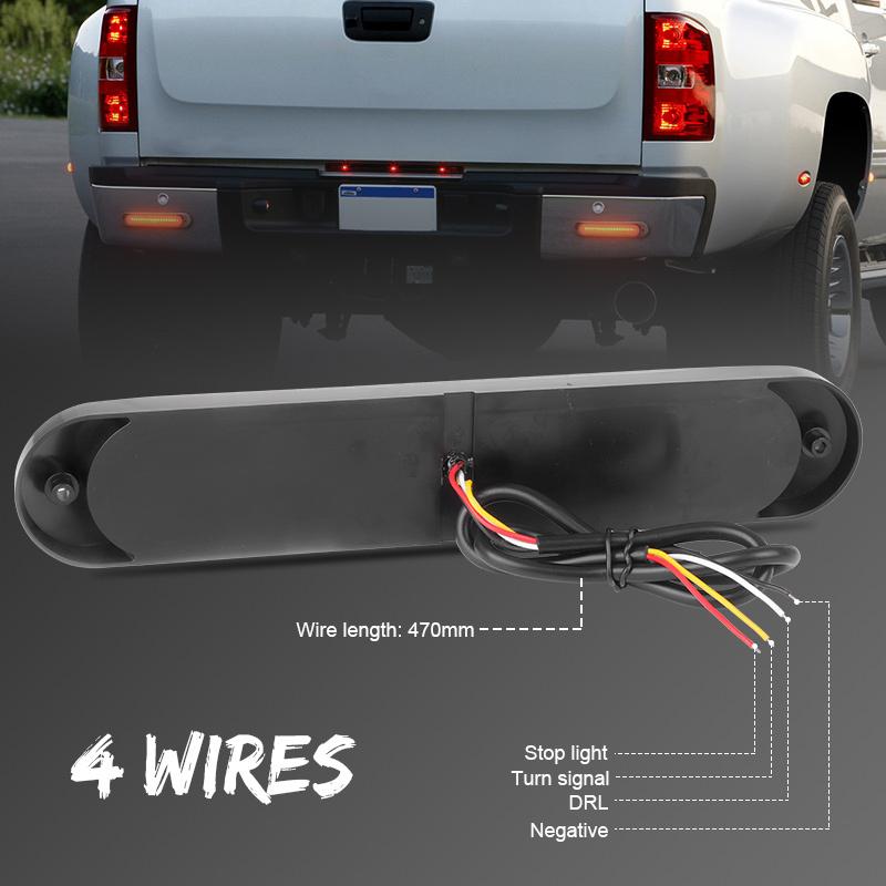 68 led Tail Light 3 in 1 LED Brake Stop Light DRL Rear Turn Signal Lamp Warning Lamp For Truck Trailer RV ATV UTV SUV 12V 24V