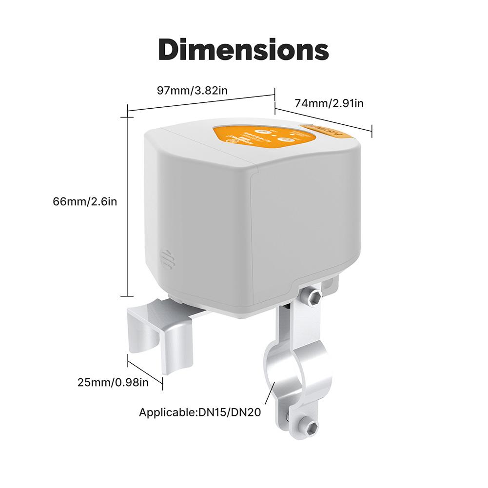 For ZigBee Smart Battery Water Gas Valve Controller Compatible with Alexa and Google Home Smart Water Valve Actuator