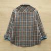 Women's Stylish Long-Sleeve Quilted Plaid Shirt - Warm, Padded Base Layer for Autumn/Winter