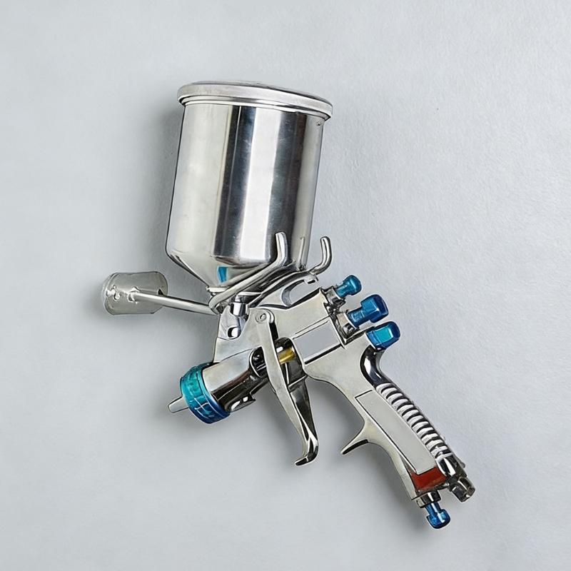 Heavy Duty Metal Sprayer Guns Bracket With Secure Cup Holder For Wall Or Workbench Mounting Sprayer Tool Rack