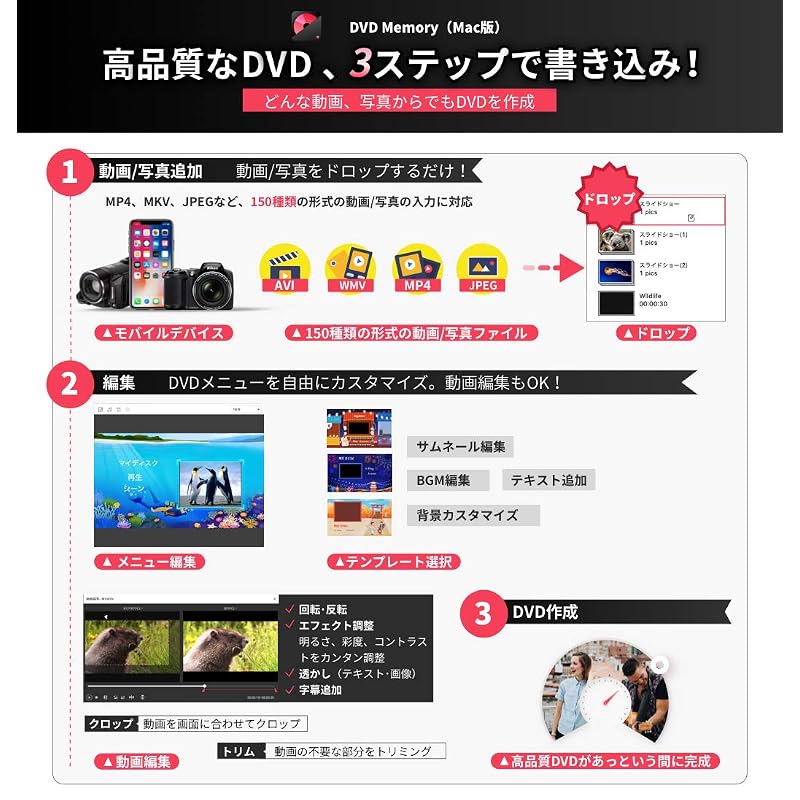 Wondershare DVD Memory (Mac version): An easy-to-use and powerful DVD toolbox for creating DVDs. Perpetual license.