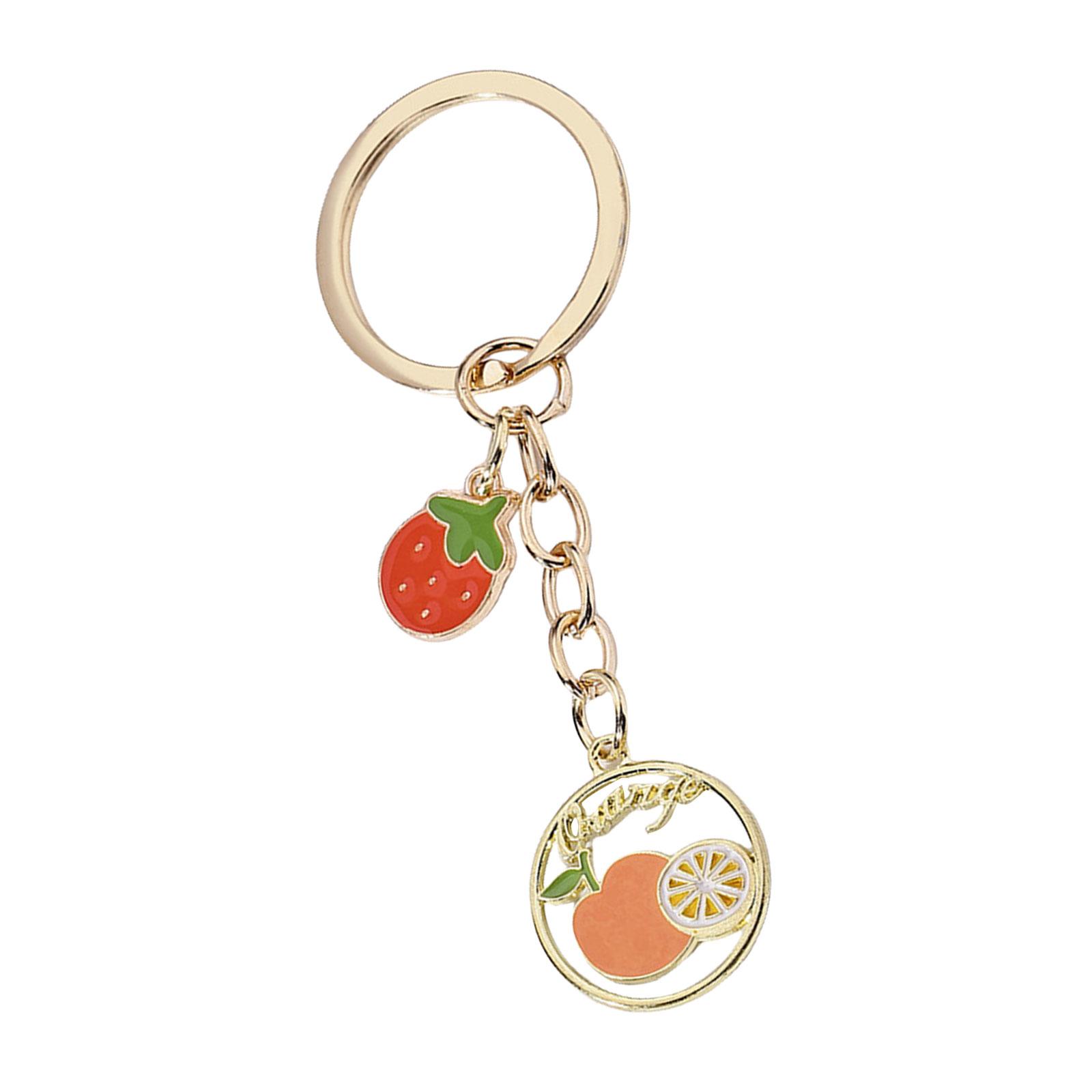 

Модные брелоки с вишневыми сердечками и растением, портативные для модных женщин, девушек, в качестве особых подарков, для повседневной носки 6