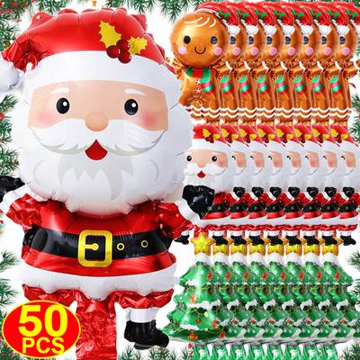 Weihnachten Folienballon Lebkuchenmann Weihnachtsmann Weihnachtsbaum Party Dekoration Ballon Kind Spielzeug Geschenk Urlaub Neujahr Party Dekor