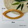 Half-Circular Wooden Ring Handle for Handbag DIY Projects