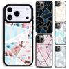 Marmor Geometrisches Handyhülle für iPhone 17 16 15 Pro Max Air 14 13 12 11 Plus Stoßfest Capa Cover