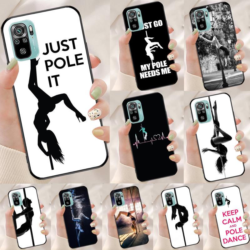 Pole Dance Dancing Fitness Cover For Xiaomi Redmi Note 14 13 Pro 12 11 9 10 9S 10S 11S 12S Redmi 14C 10C 12C 13C Case